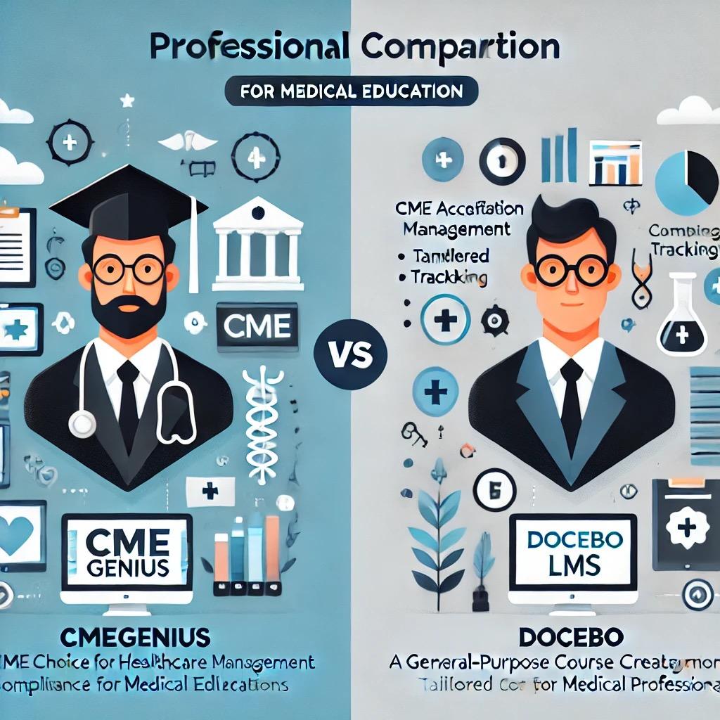 CMEgenius™ vs. Docebo - Choosing the Right LMS for Medical Education